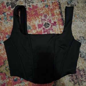 Fashion Nova Black Sleeveless Crop Top